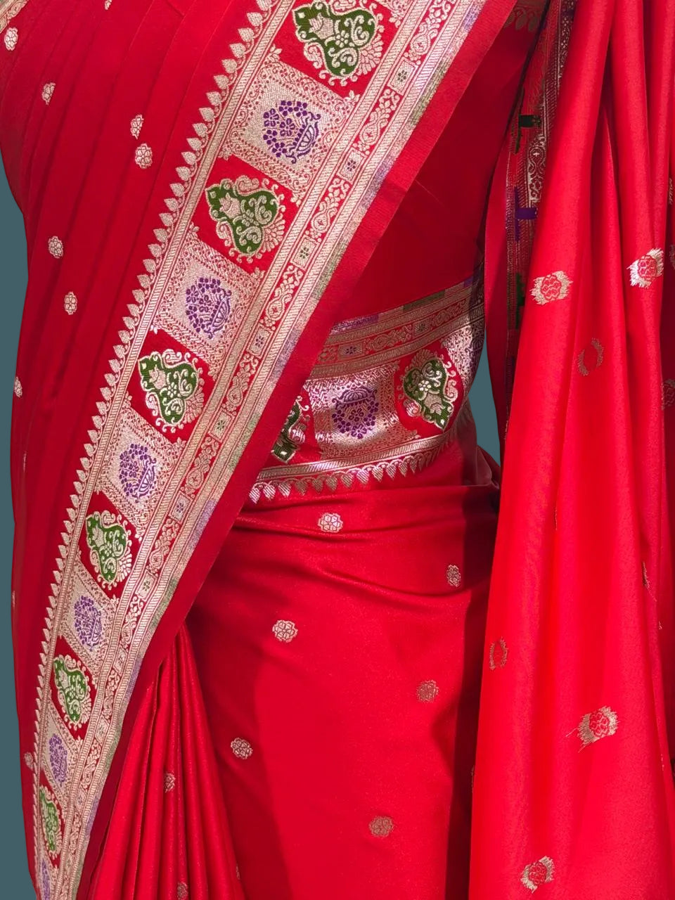Banarasi Mushru Katan Silk Saree