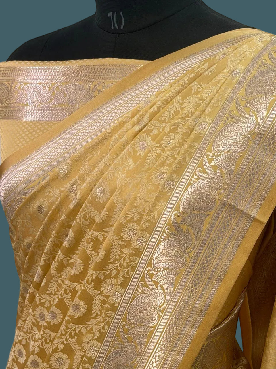 Banarasi Mushru Katan Tanchuii Silk Saree
