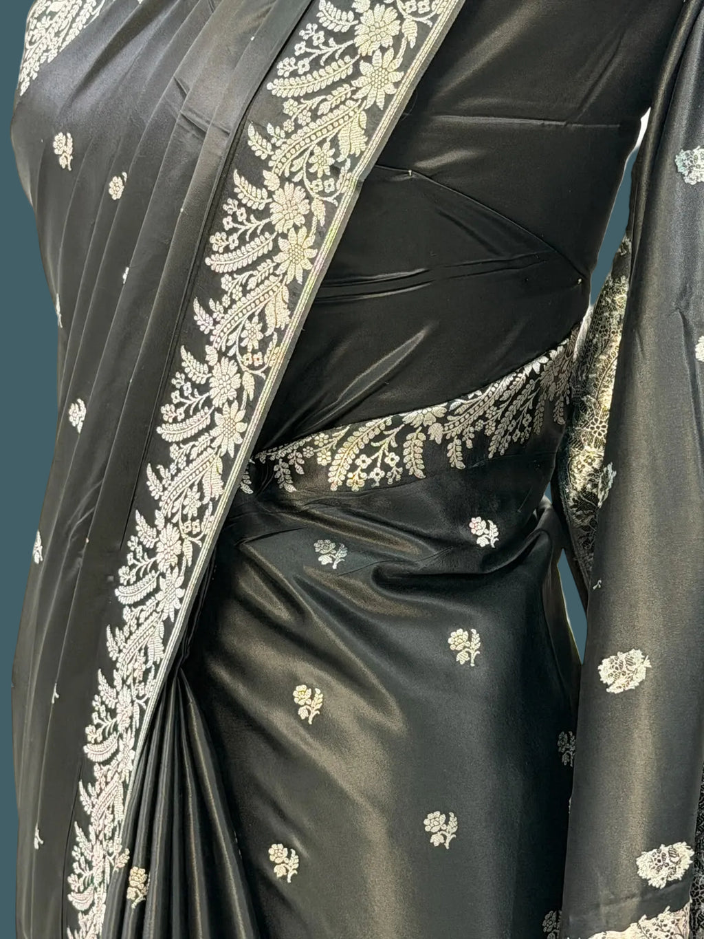 Banarasi Mushru Katan Silk Saree