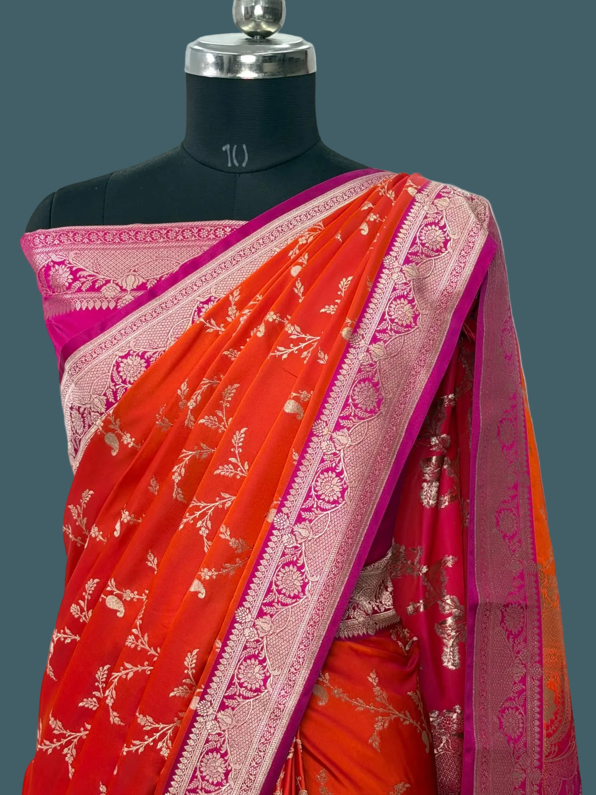 Banarasi Mushru Katan Silk Saree