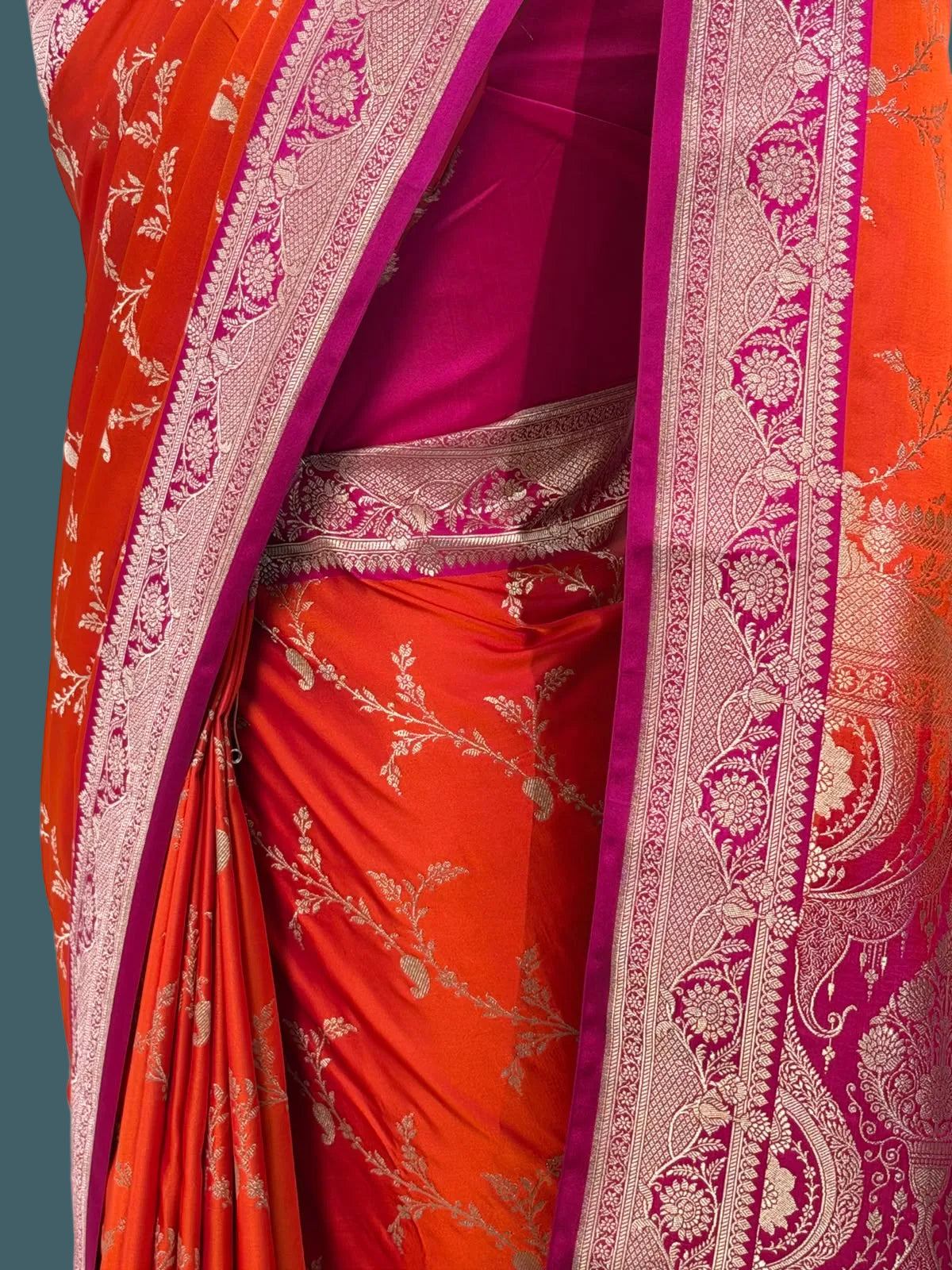 Banarasi Mushru Katan Silk Saree