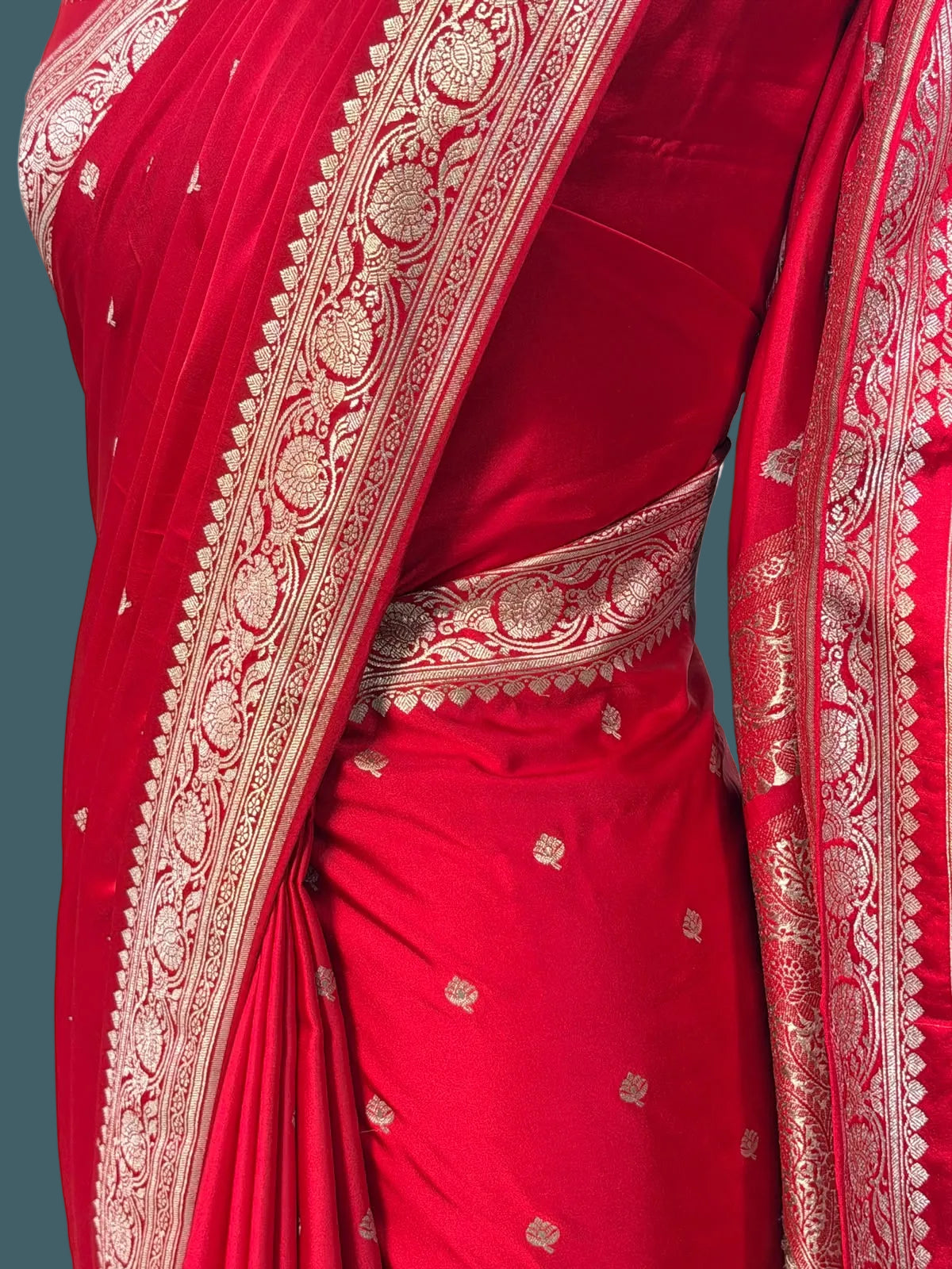 Banarasi Mushru Katan Silk Saree