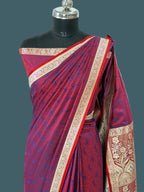Banarasi Mushru Katan Silk Tanchuii Saree