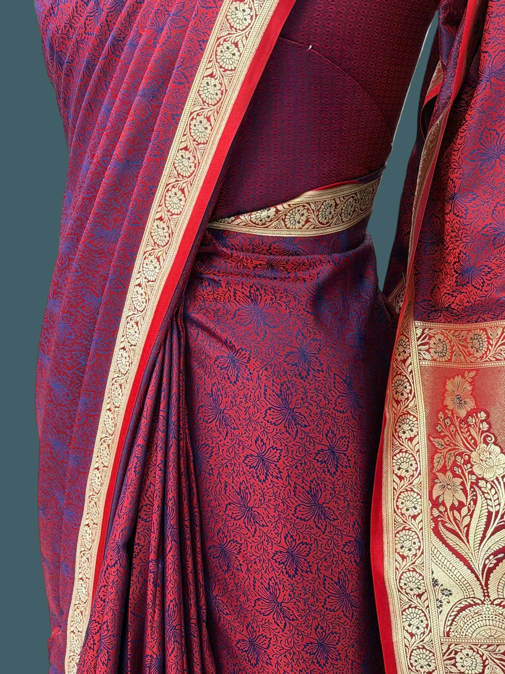 Banarasi Mushru Katan Silk Tanchuii Saree