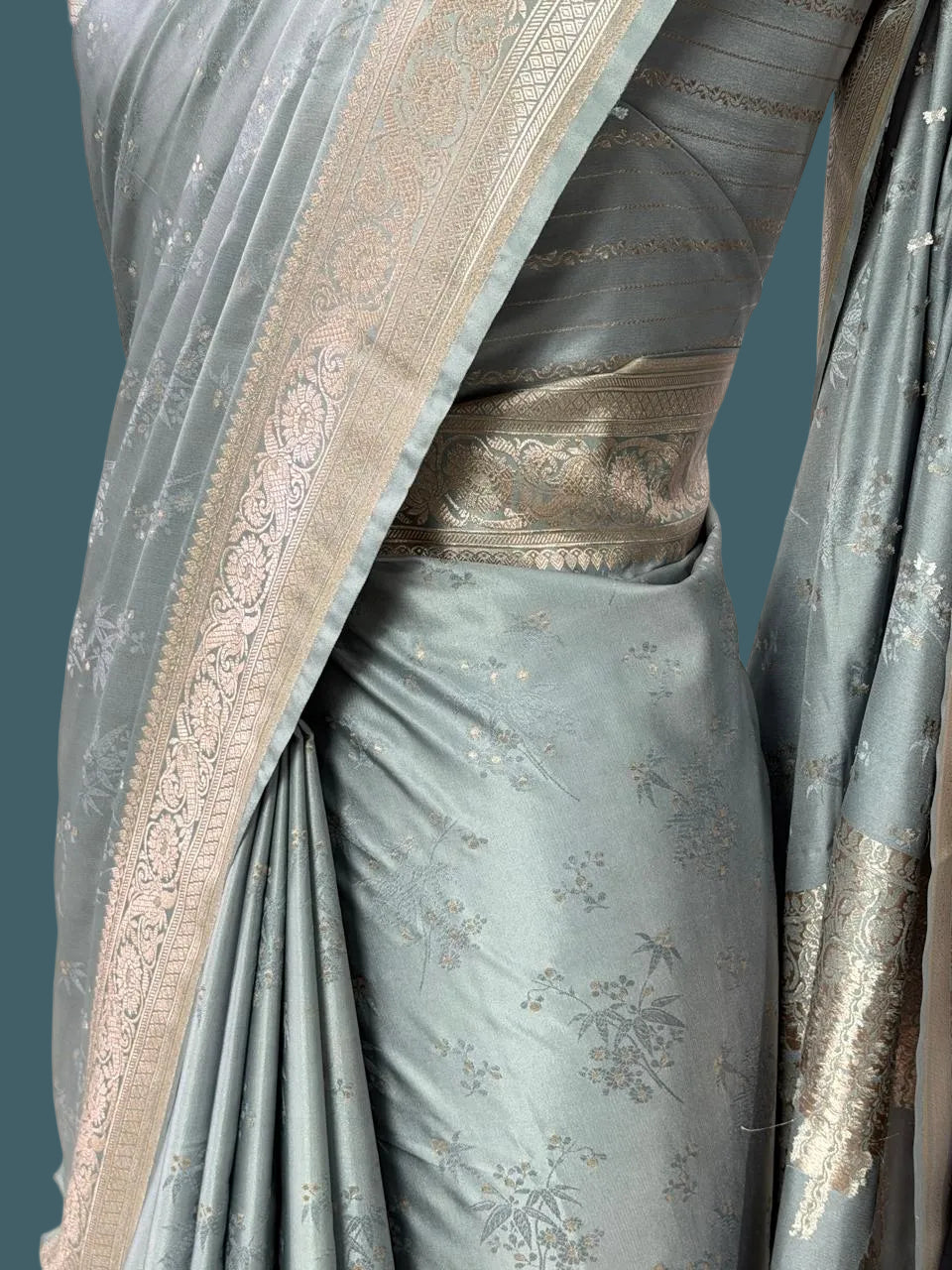 Banarasi Mushru Katan Silk Saree