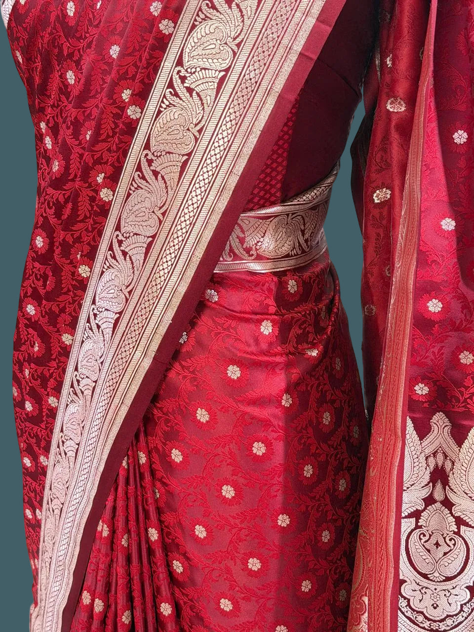 Banarasi Mushru Katan Silk Saree