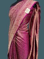 Banarasi Mushru Pashmina Katan Silk Saree