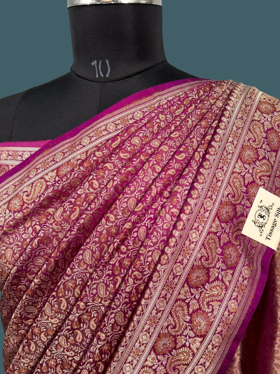 Banarasi Mushru Pashmina Katan Silk Saree