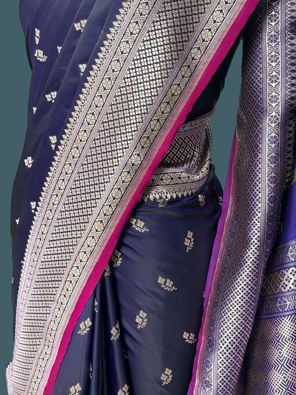 Banarasi Mushru Katan Silk Saree