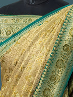 Banarasi Mushru Katan Pashmina Tanchui Silk Saree