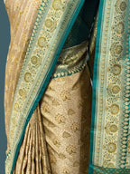 Banarasi Mushru Katan Pashmina Tanchui Silk Saree