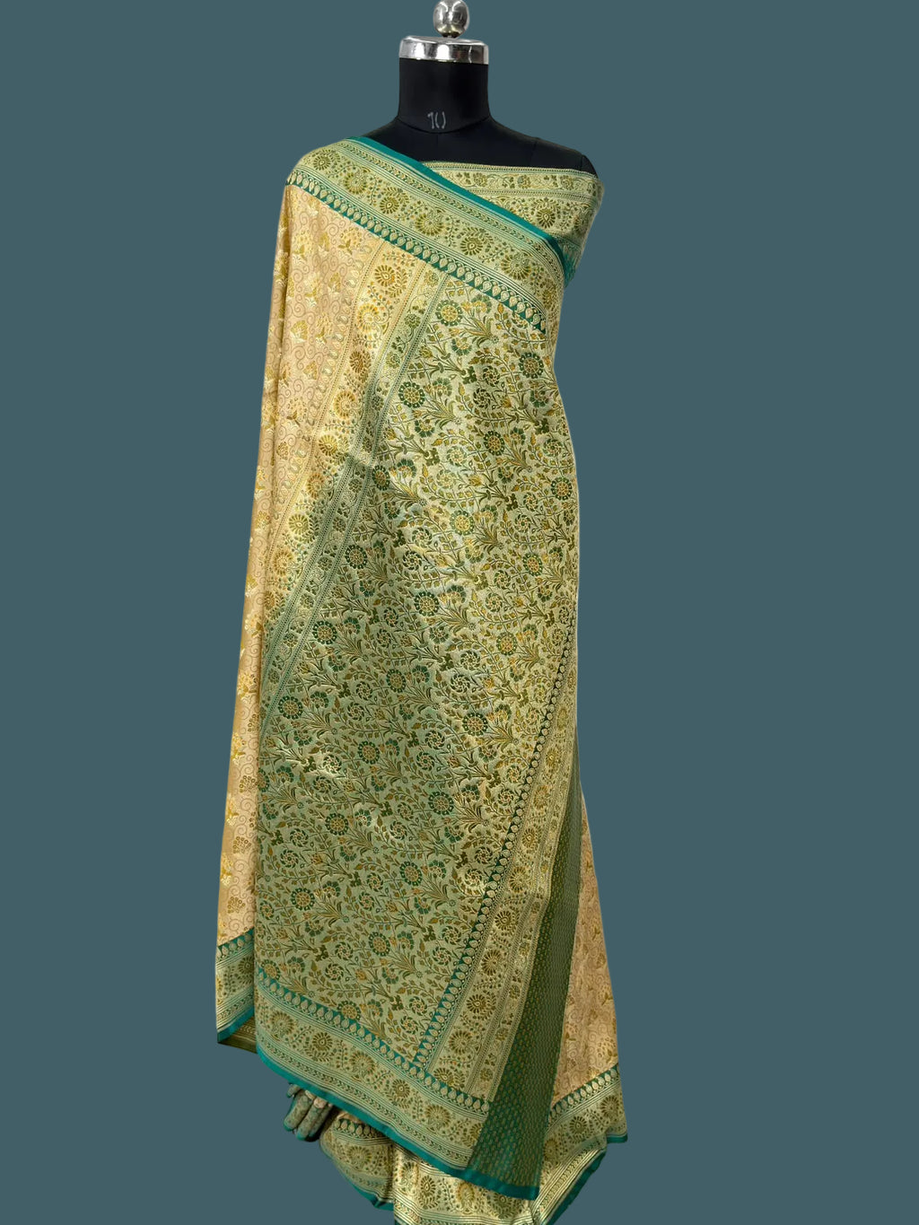 Banarasi Mushru Katan Pashmina Tanchui Silk Saree