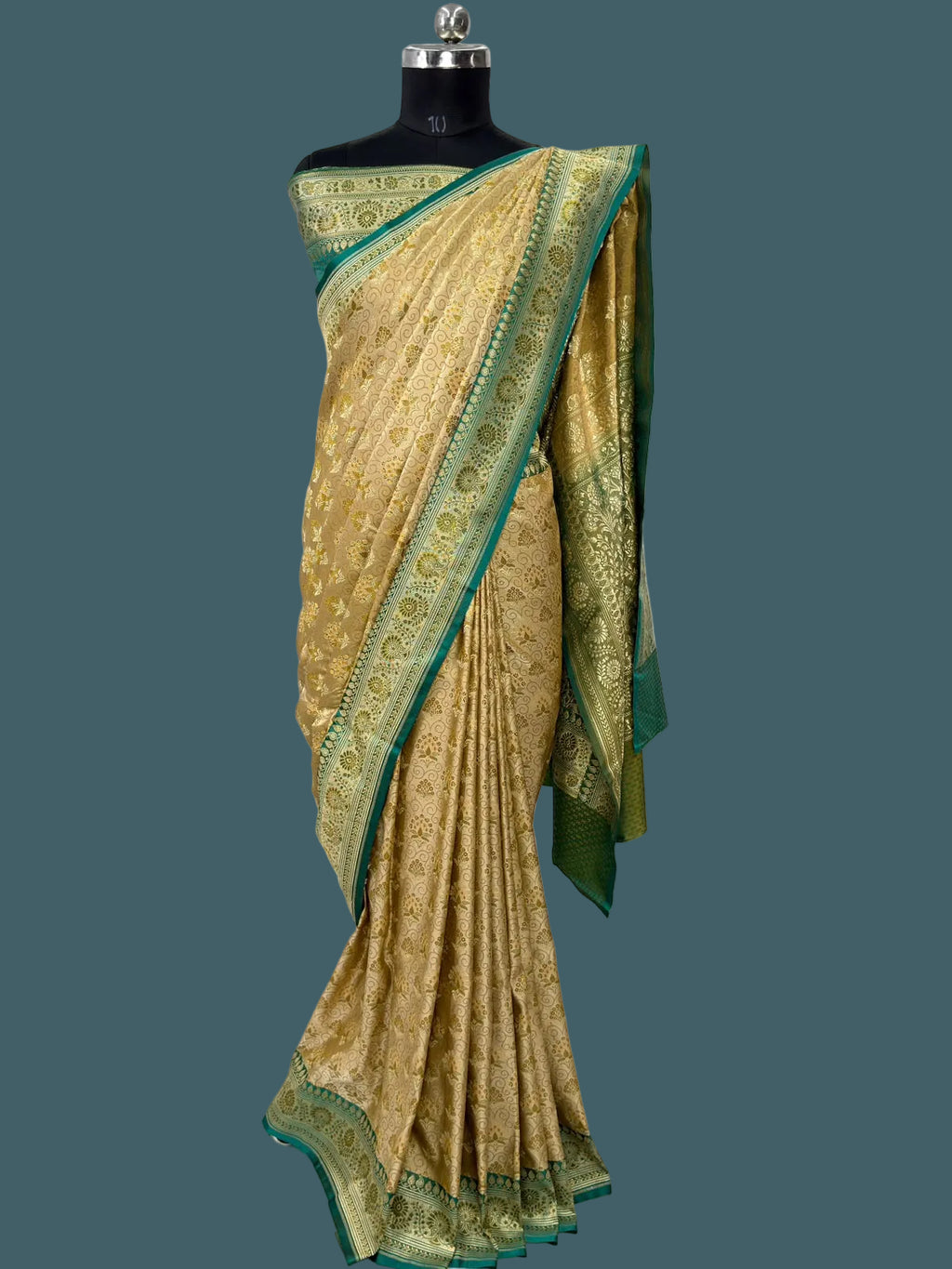Banarasi Mushru Katan Pashmina Tanchui Silk Saree
