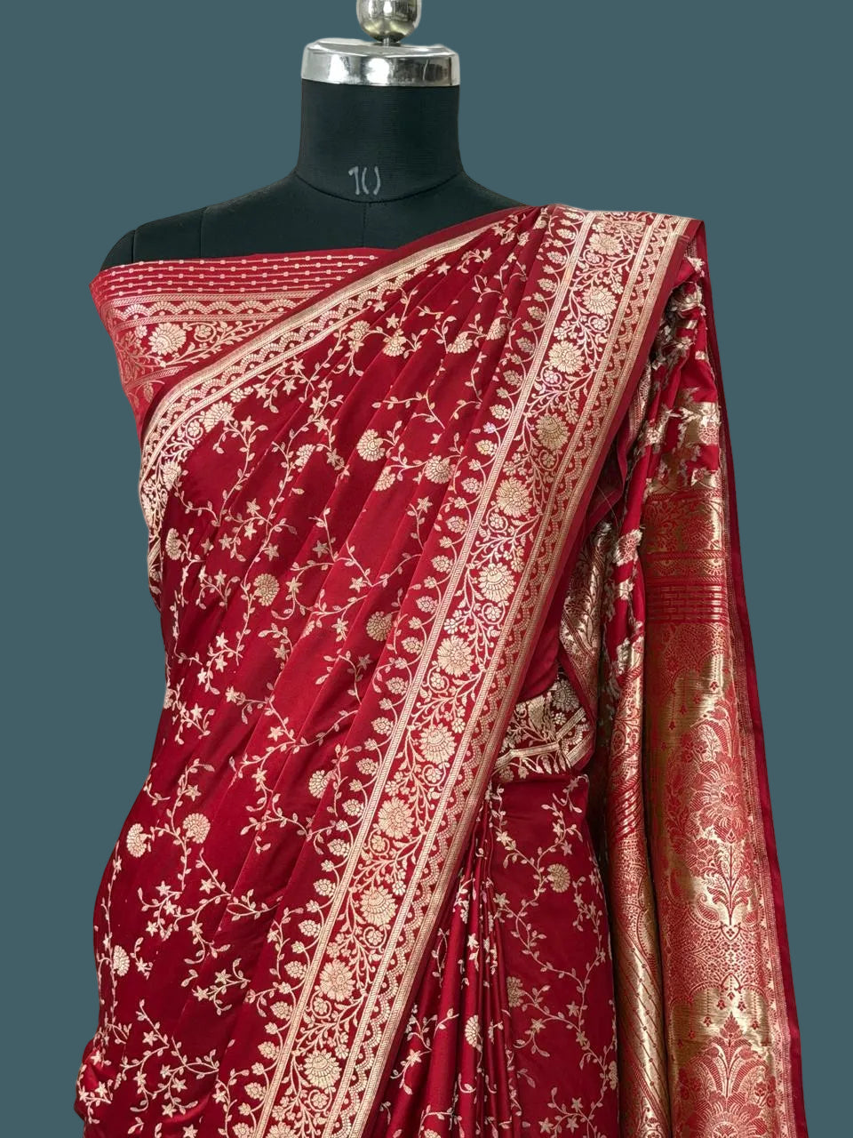 Banarasi Mushru Katan Silk Saree