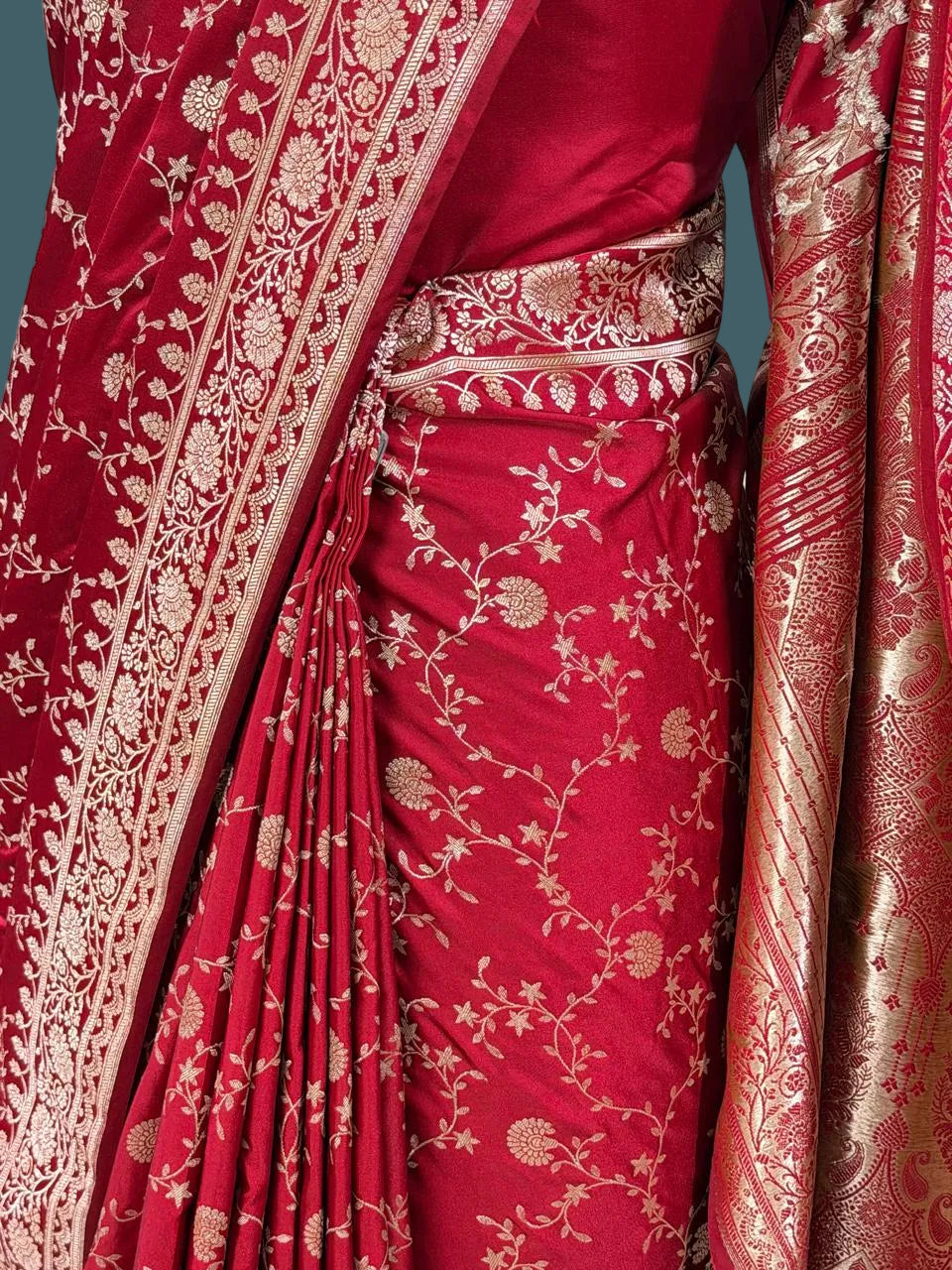 Banarasi Mushru Katan Silk Saree