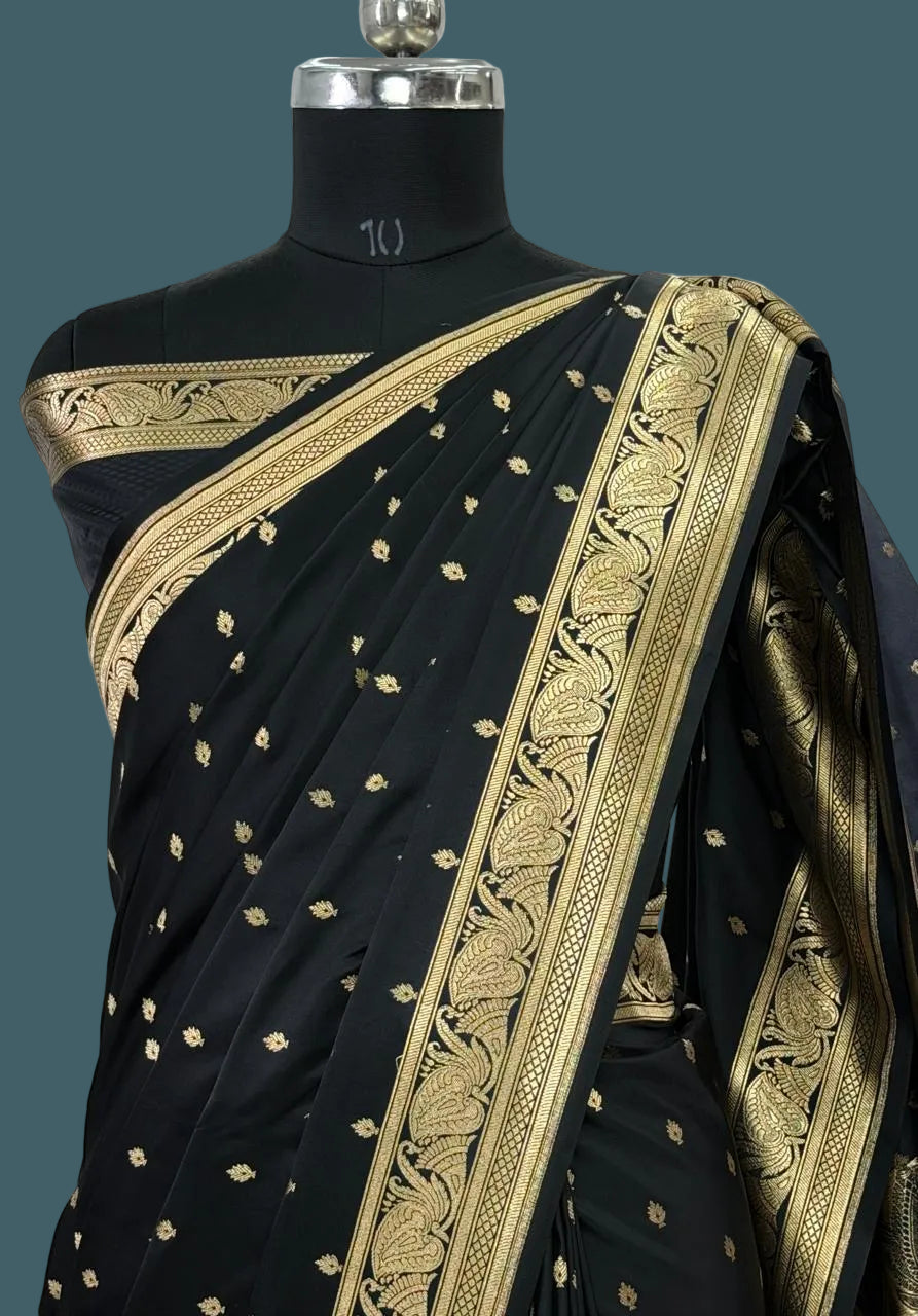 Banarasi Mushru Katan Silk Saree