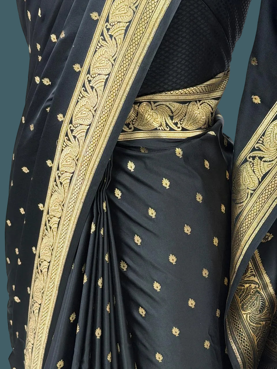 Banarasi Mushru Katan Silk Saree