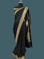 Banarasi Mushru Katan Silk Saree