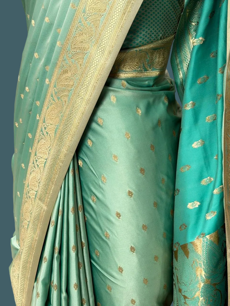 Banarasi Mushru Katan Silk Saree