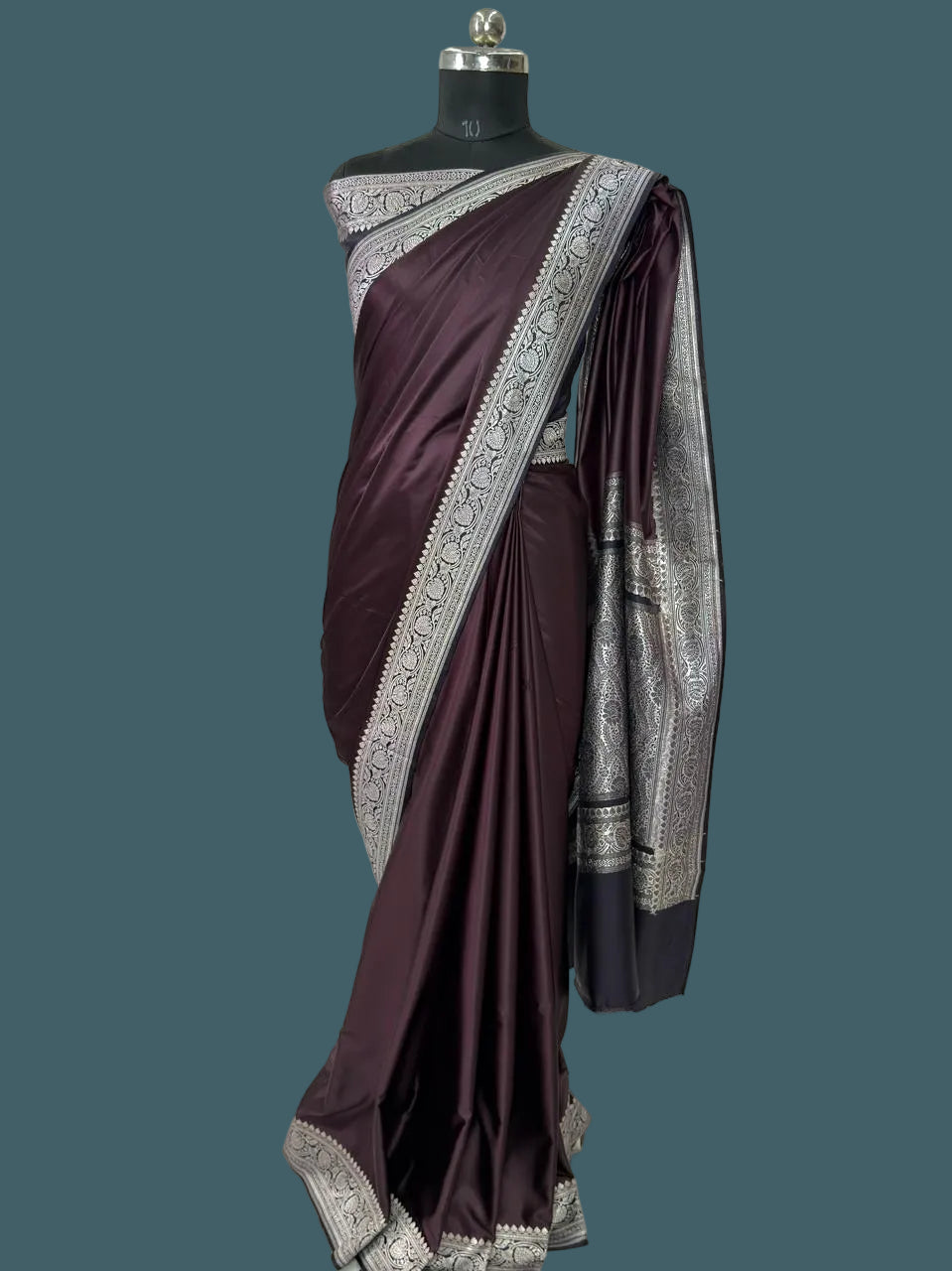 Banarasi Mushru Katan Silk Saree