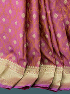 Banarasi Mushru Katan Pashmina Silk Saree