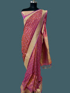 Banarasi Mushru Katan Pashmina Silk Saree