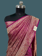 Banarasi Mushru Pashmina Katan Silk Saree