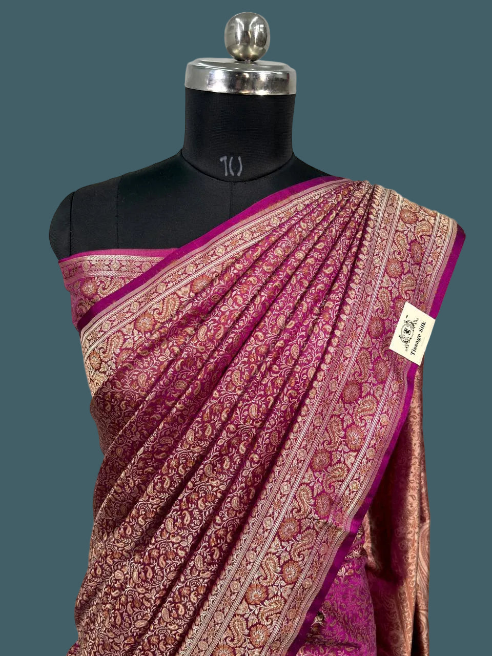 Banarasi Mushru Pashmina Katan Silk Saree
