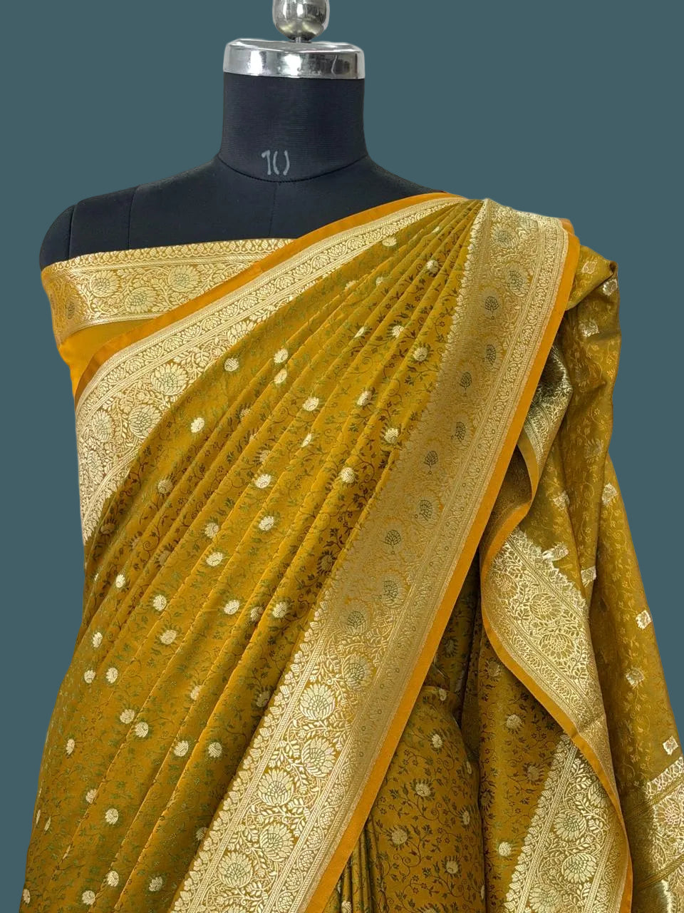 Banarasi Mushru Pashmina Katan Silk Saree