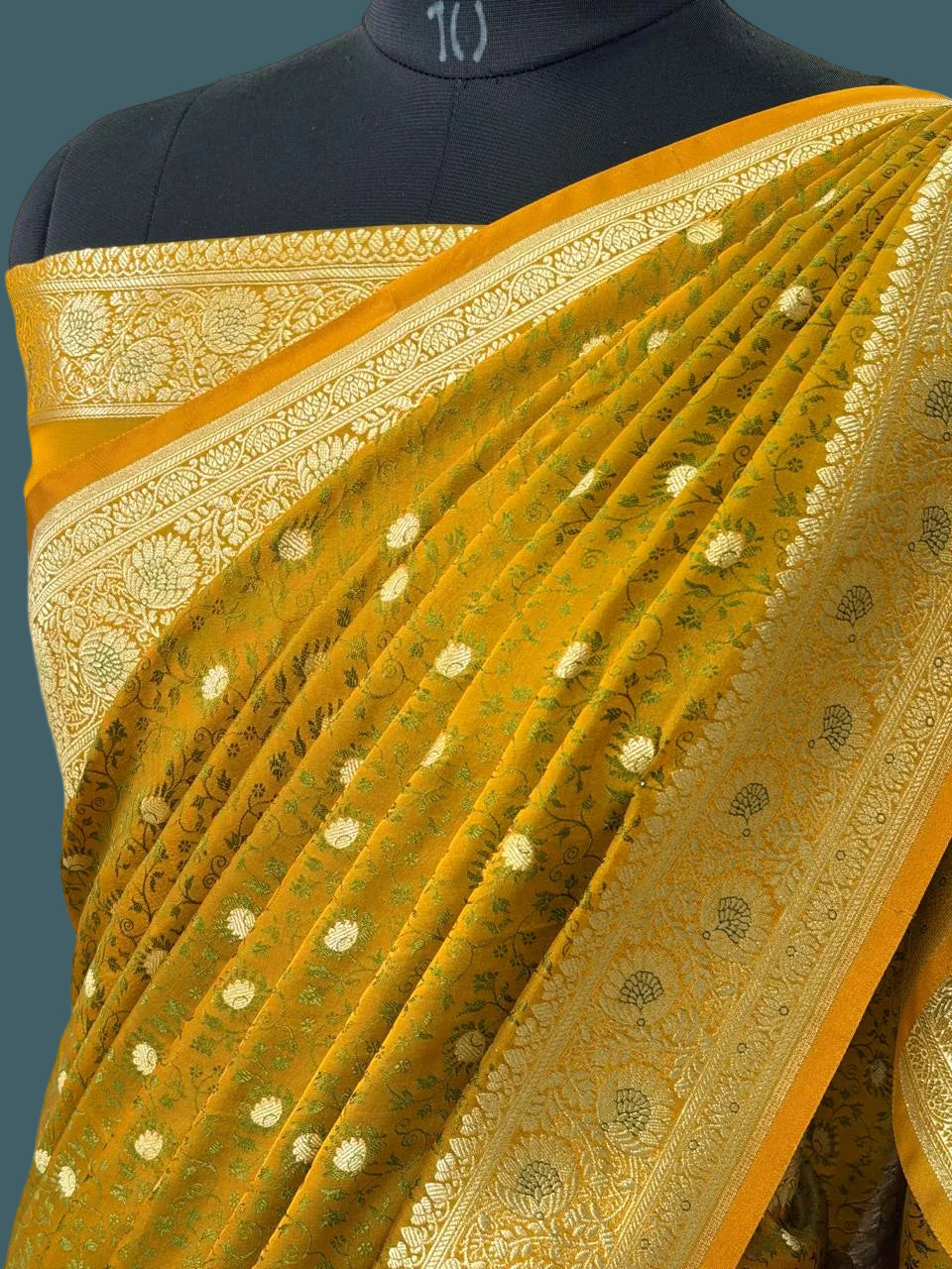 Banarasi Mushru Pashmina Katan Silk Saree