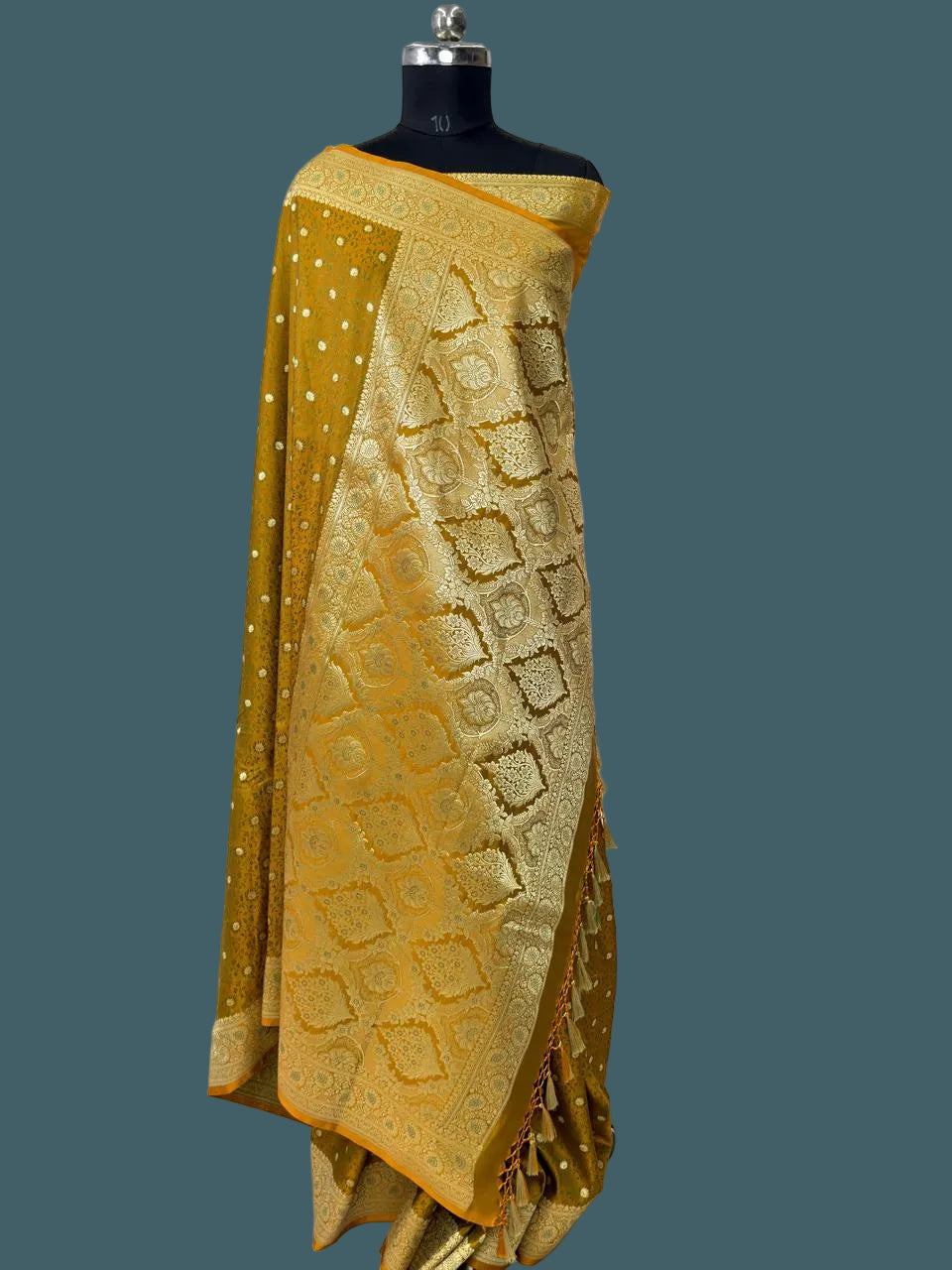 Banarasi Mushru Pashmina Katan Silk Saree