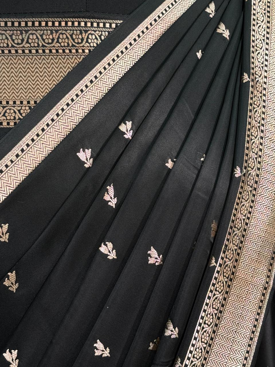 Banarasi Mushru Katan Silk Saree