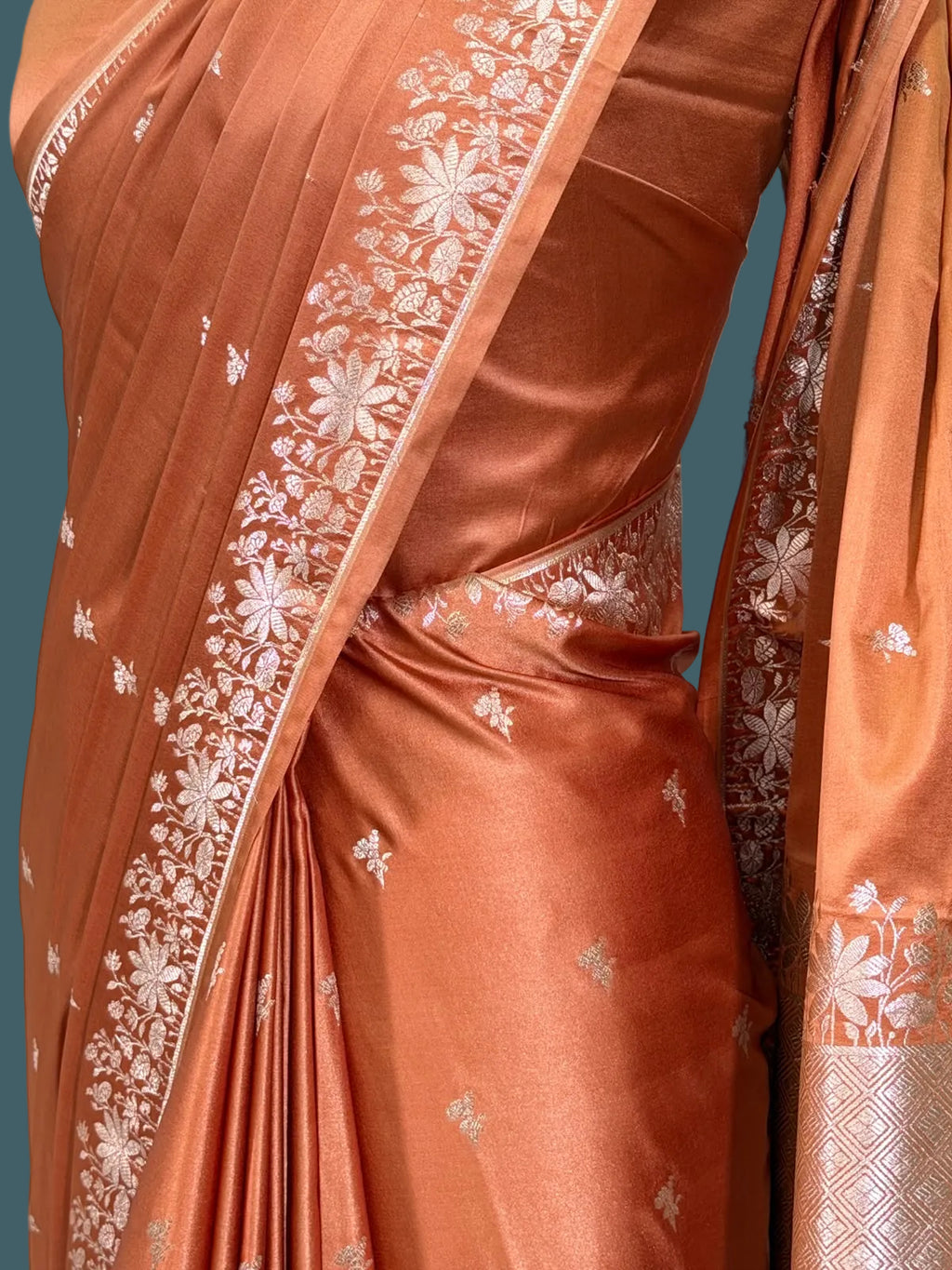 Banarasi Mushru Katan Silk Saree