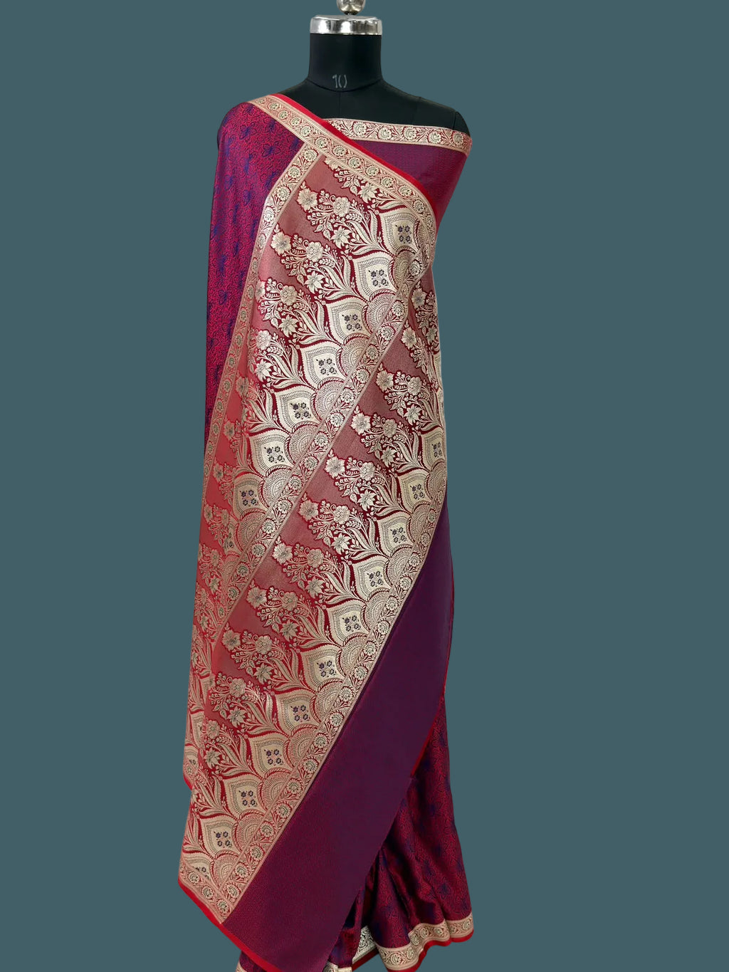 Banarasi Mushru Katan Silk Tanchuii Saree
