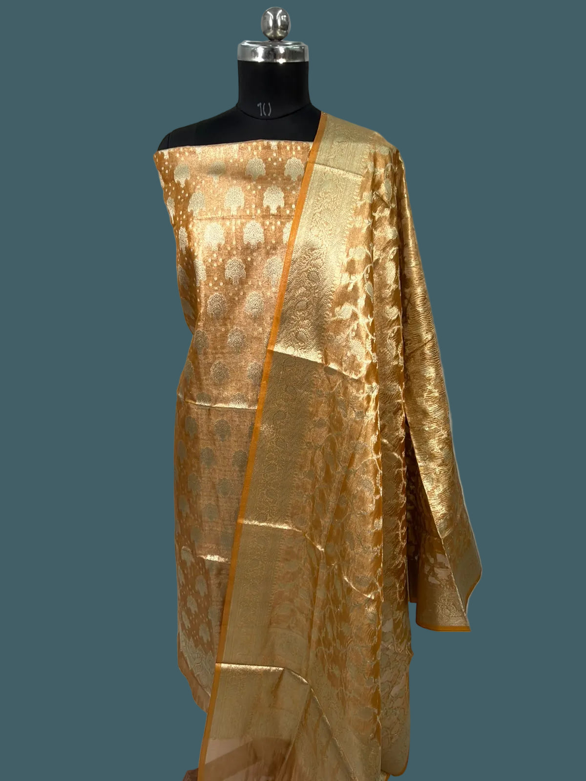 Banarasi Tissue Silk Suit (3 piece set)