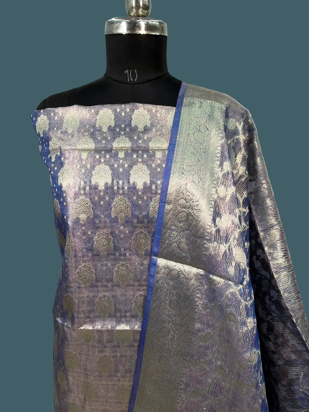 Banarasi Tissue Silk Suit(3 piece set)