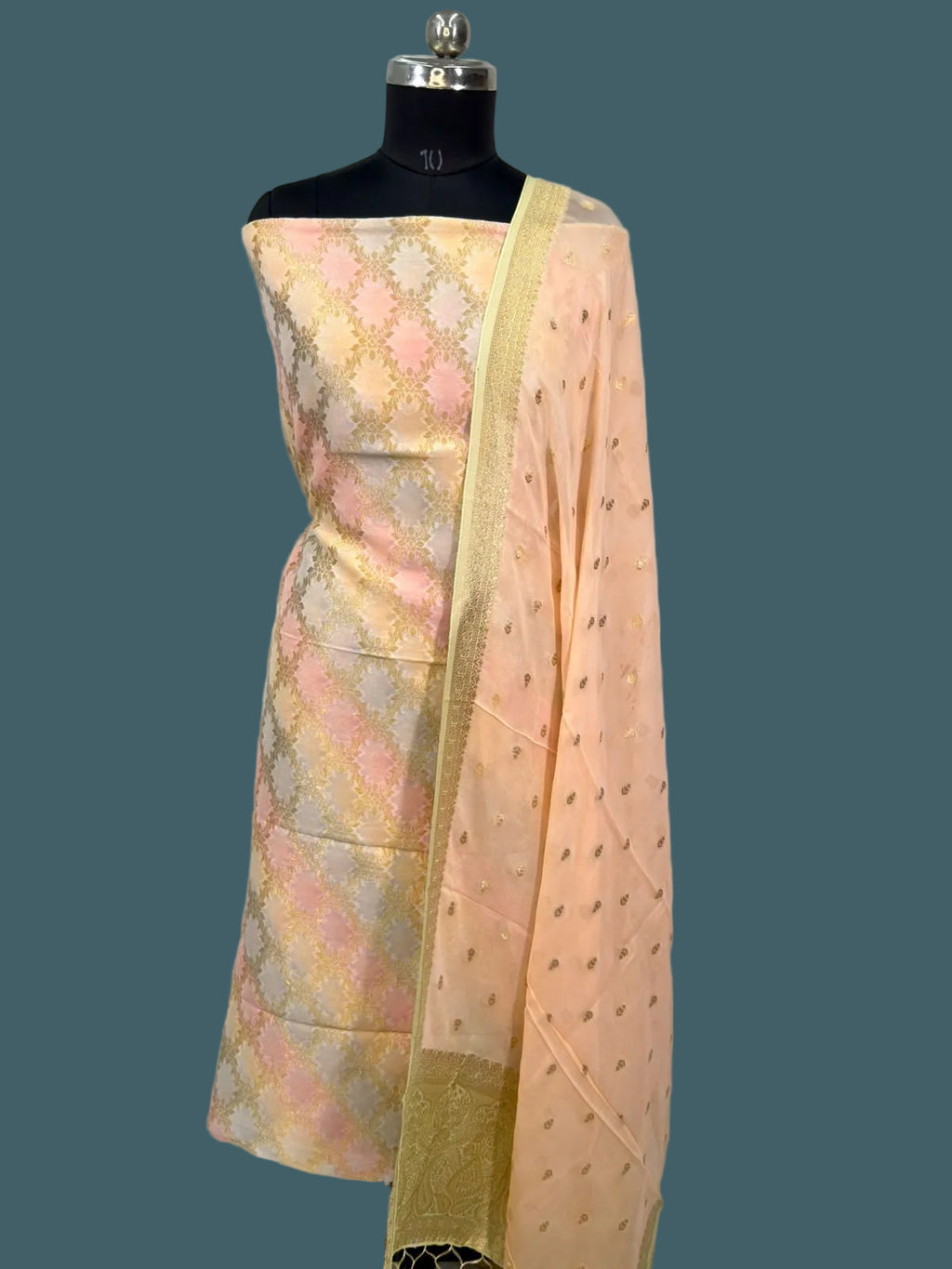 Banarasi Khaddi Georgette Suit( 3 piece set)