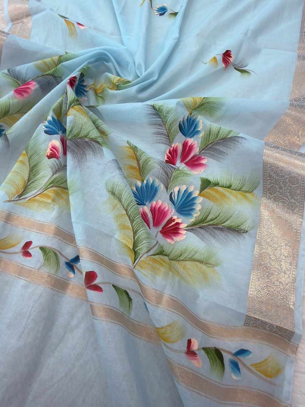 Banarasi Chiniya Silk Digital Printed  Suit (3 piece set)