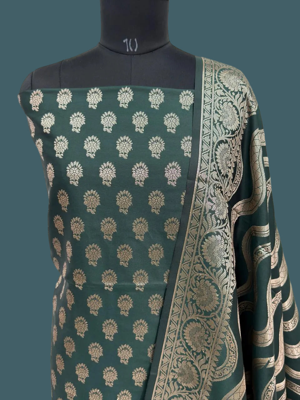 Banatasi Semi Katan Silk Suit (3 piece set)