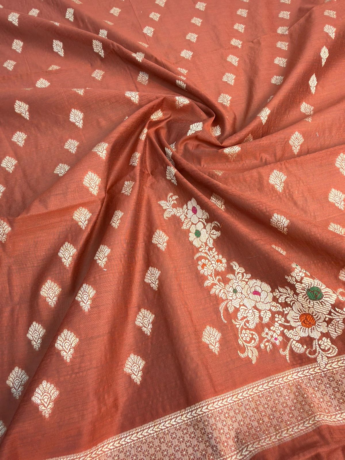 Banarasi Muga Silk Suit (3 piece set)