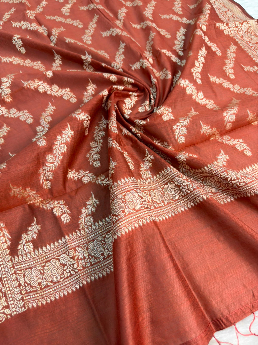 Banarasi Muga Silk Suit (3 piece set)
