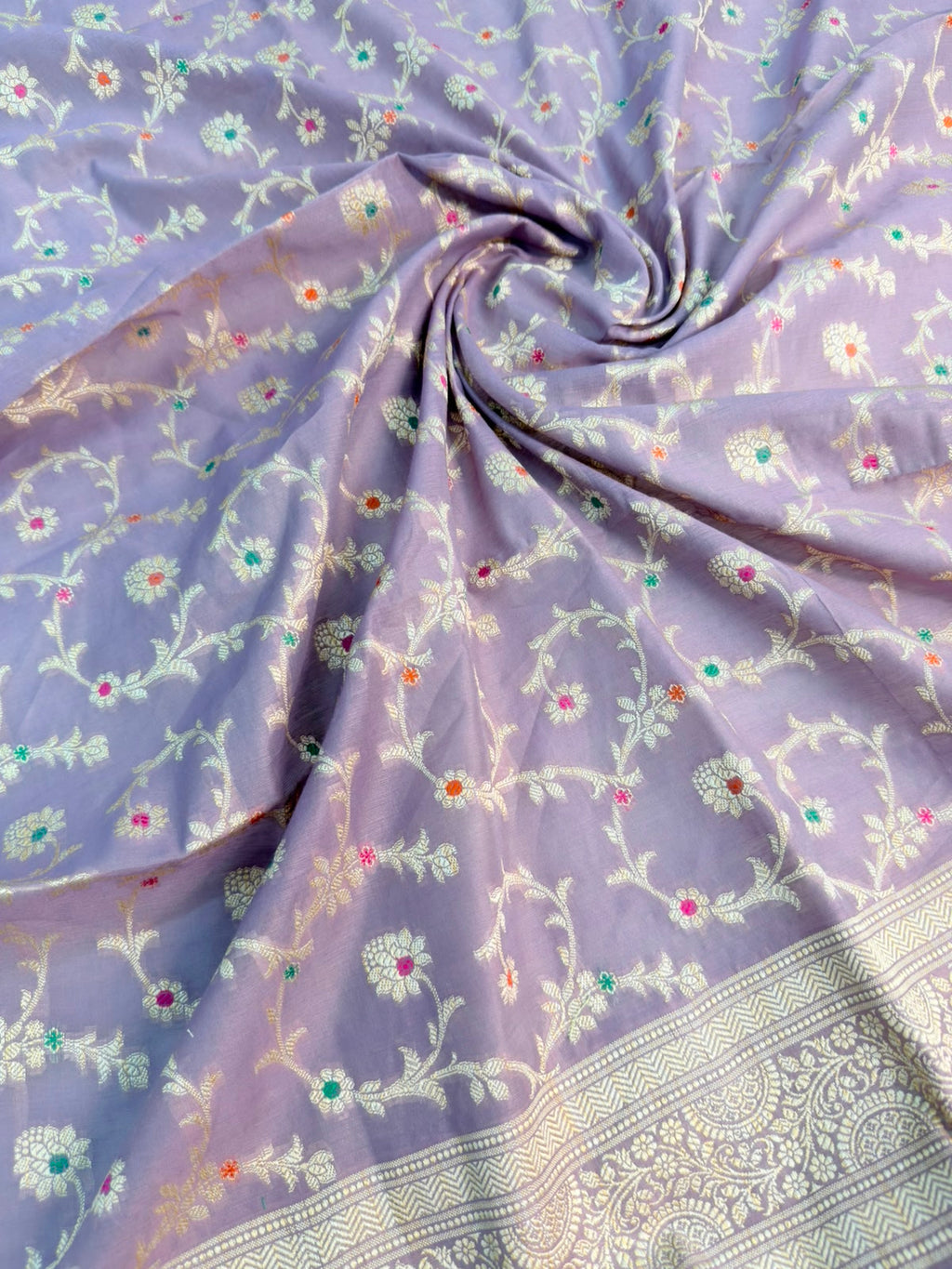 Banarasi Muga Silk Suit (3 piece set)