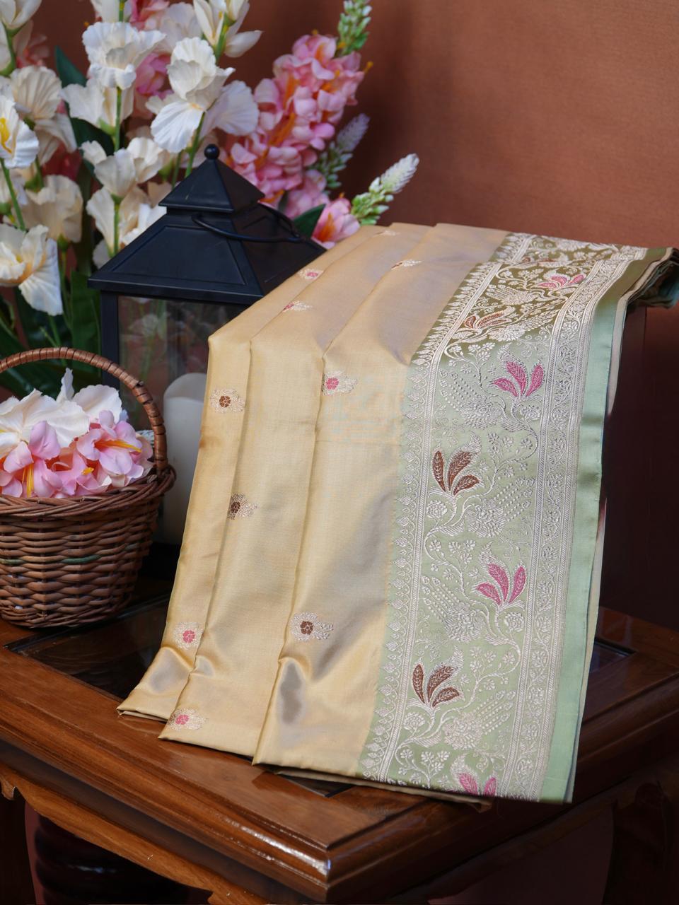Banarasi Pure Katan Silk Handwoven Saree