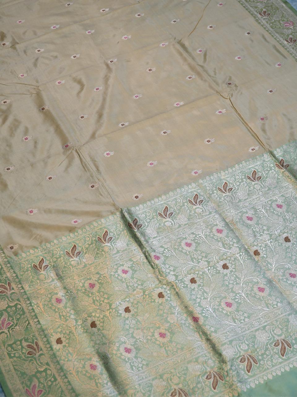 Banarasi Pure Katan Silk Handwoven Saree
