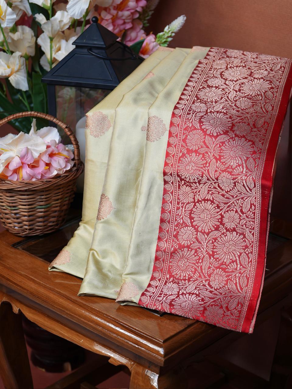 Banarasi Pure Katan Silk Handwoven Saree