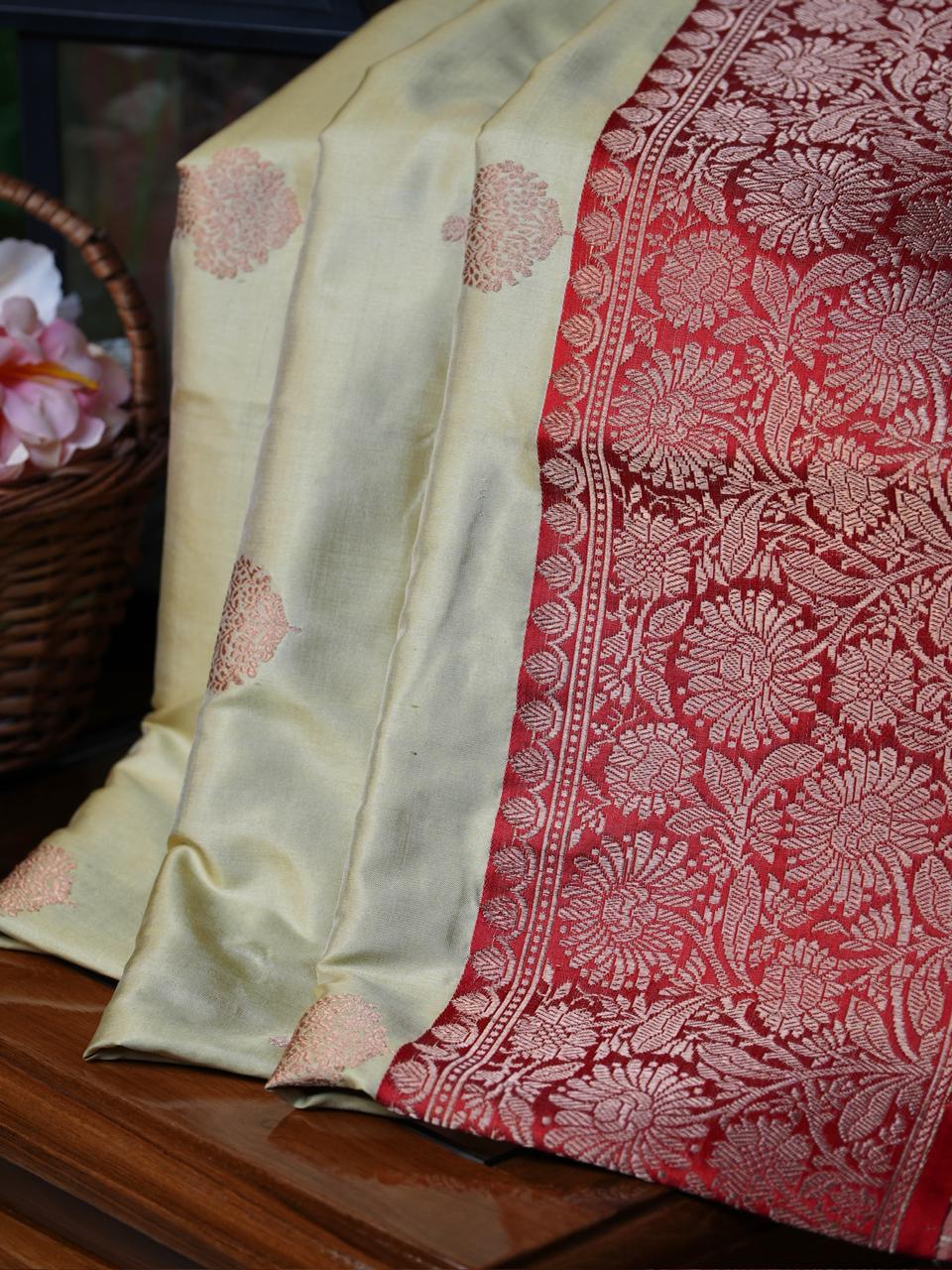 Banarasi Pure Katan Silk Handwoven Saree