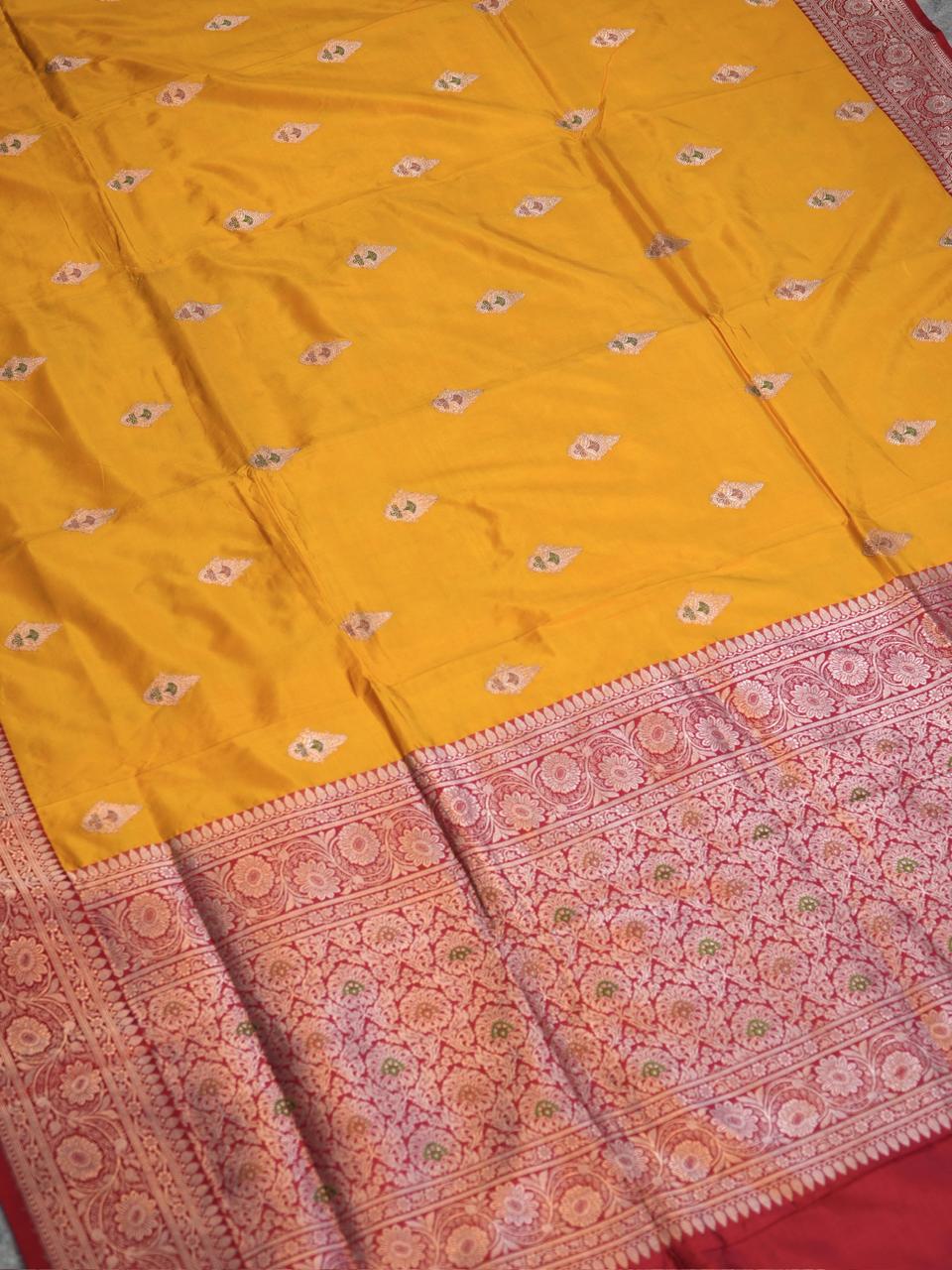 Banarasi Pure Katan Silk Handwoven Saree
