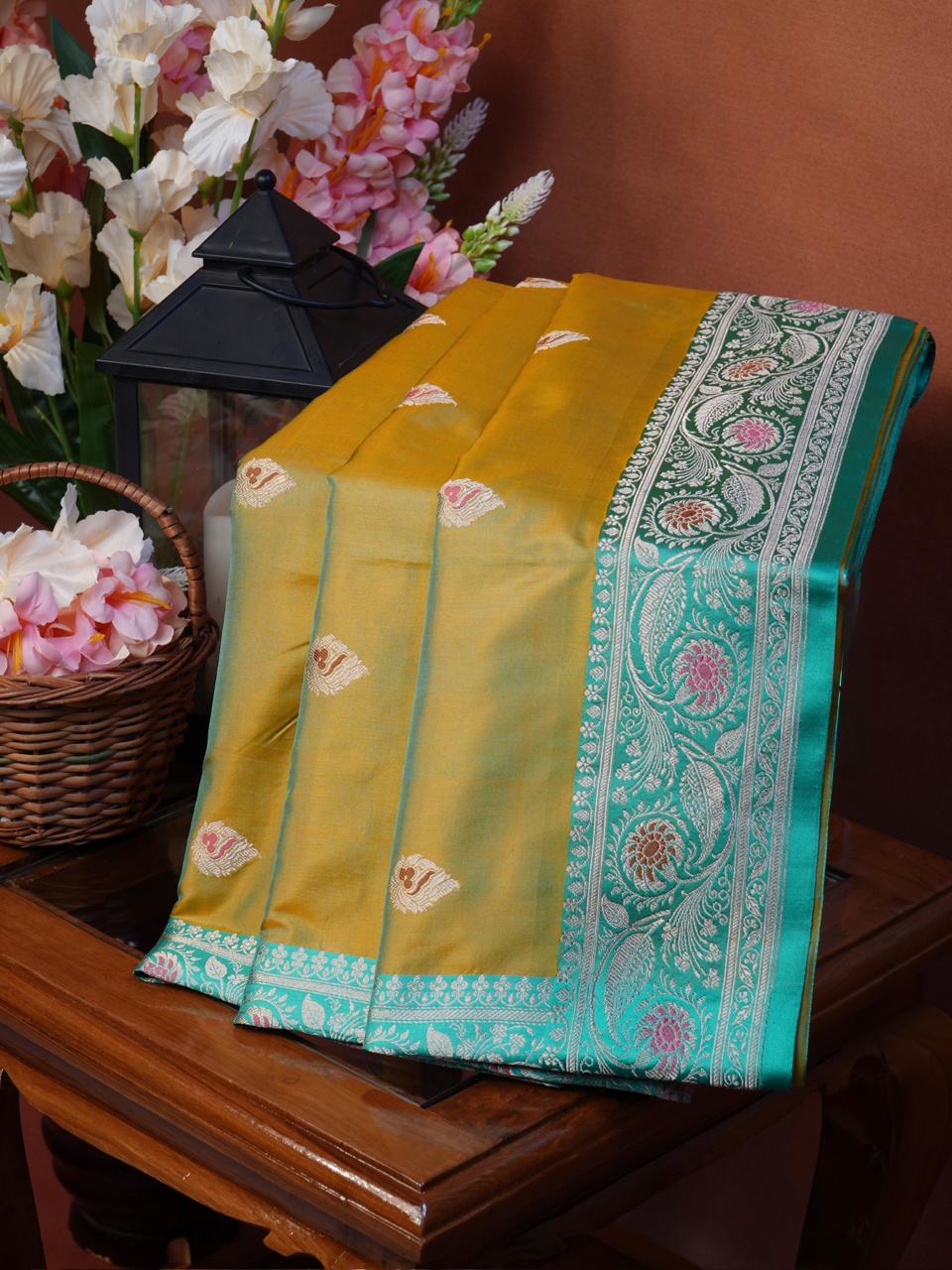 Banarasi Pure Katan Silk Handwoven Saree
