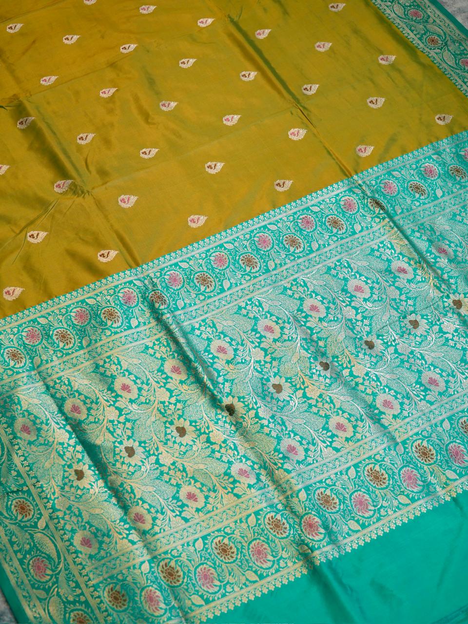 Banarasi Pure Katan Silk Handwoven Saree