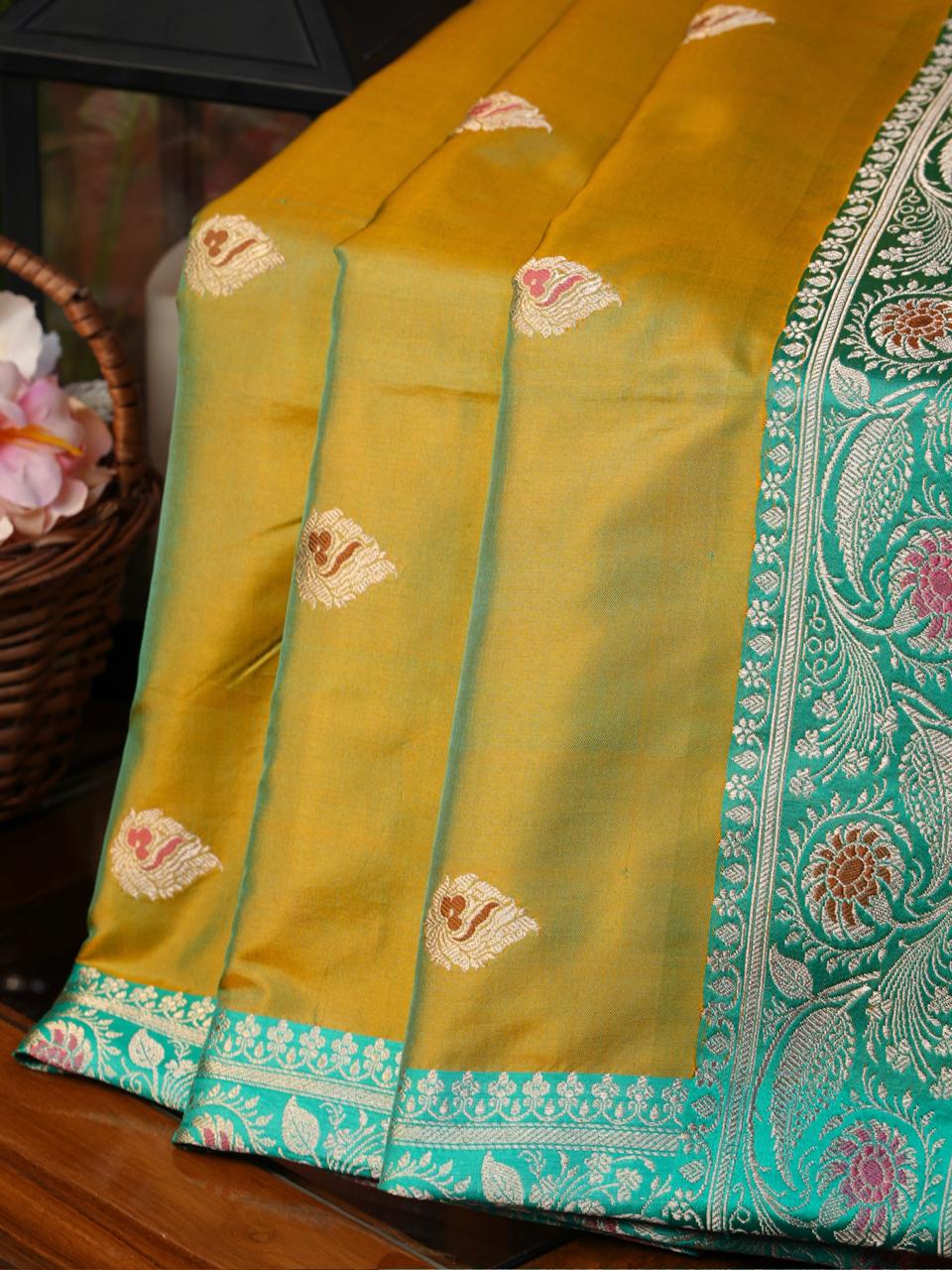Banarasi Pure Katan Silk Handwoven Saree